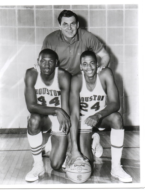 Elvin Hayes and Don Chaney with Coach Guy V. Lewis