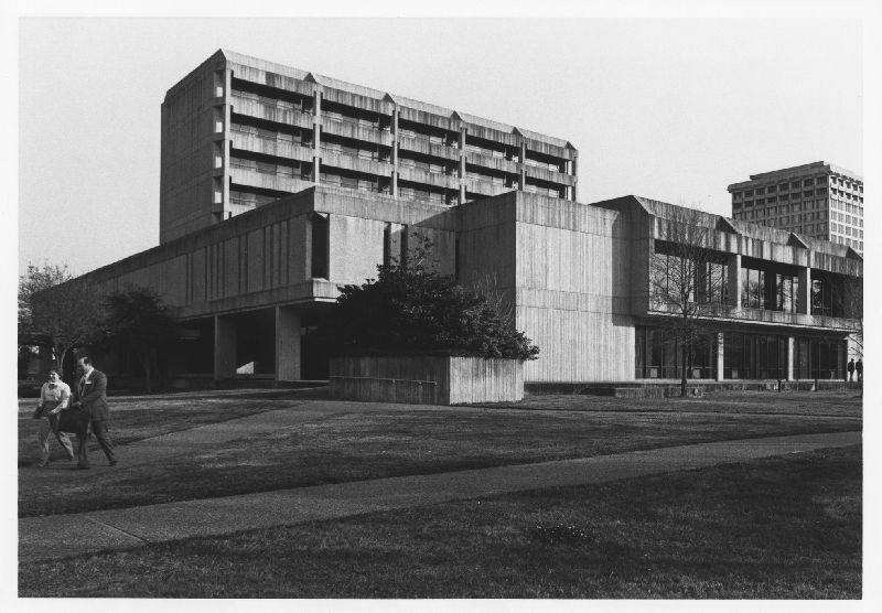 exterior view of the Hilton college
