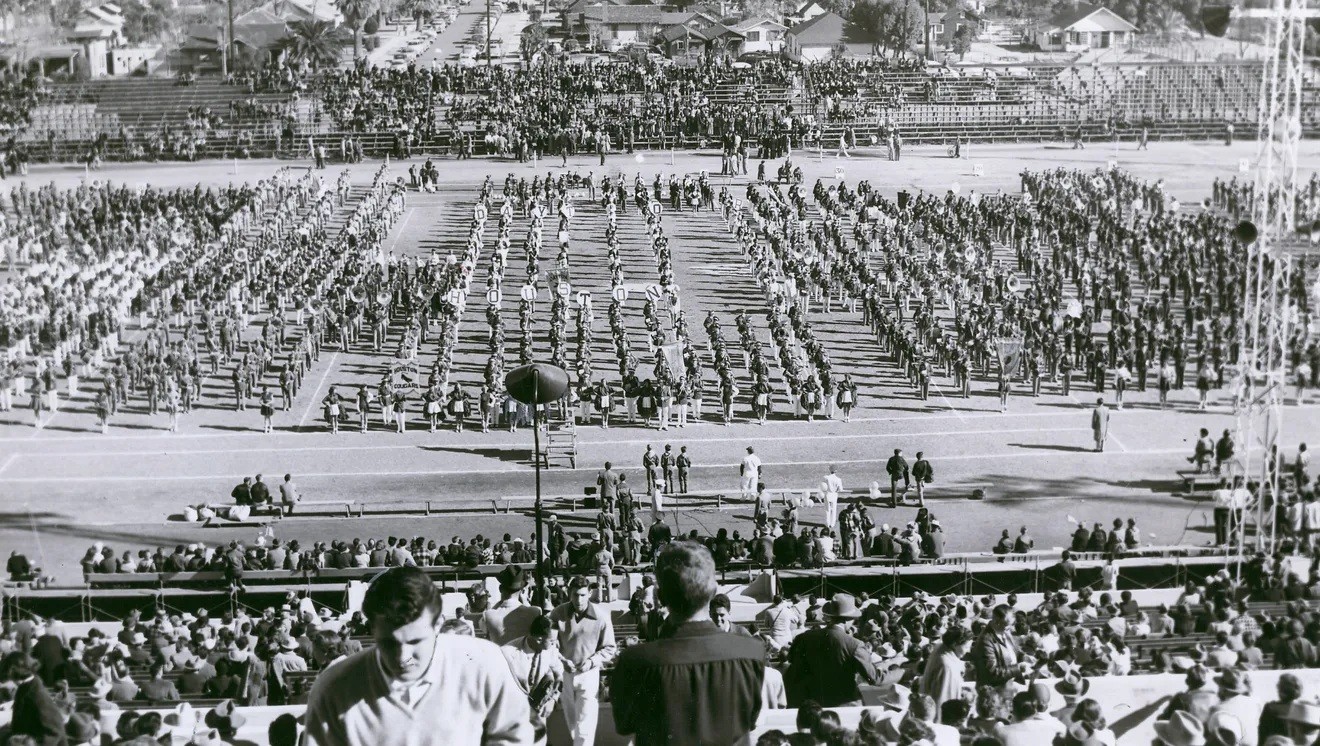 Halftime at the 1952 Salad Bowl game