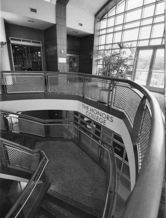 picture of Honors College in black and white
