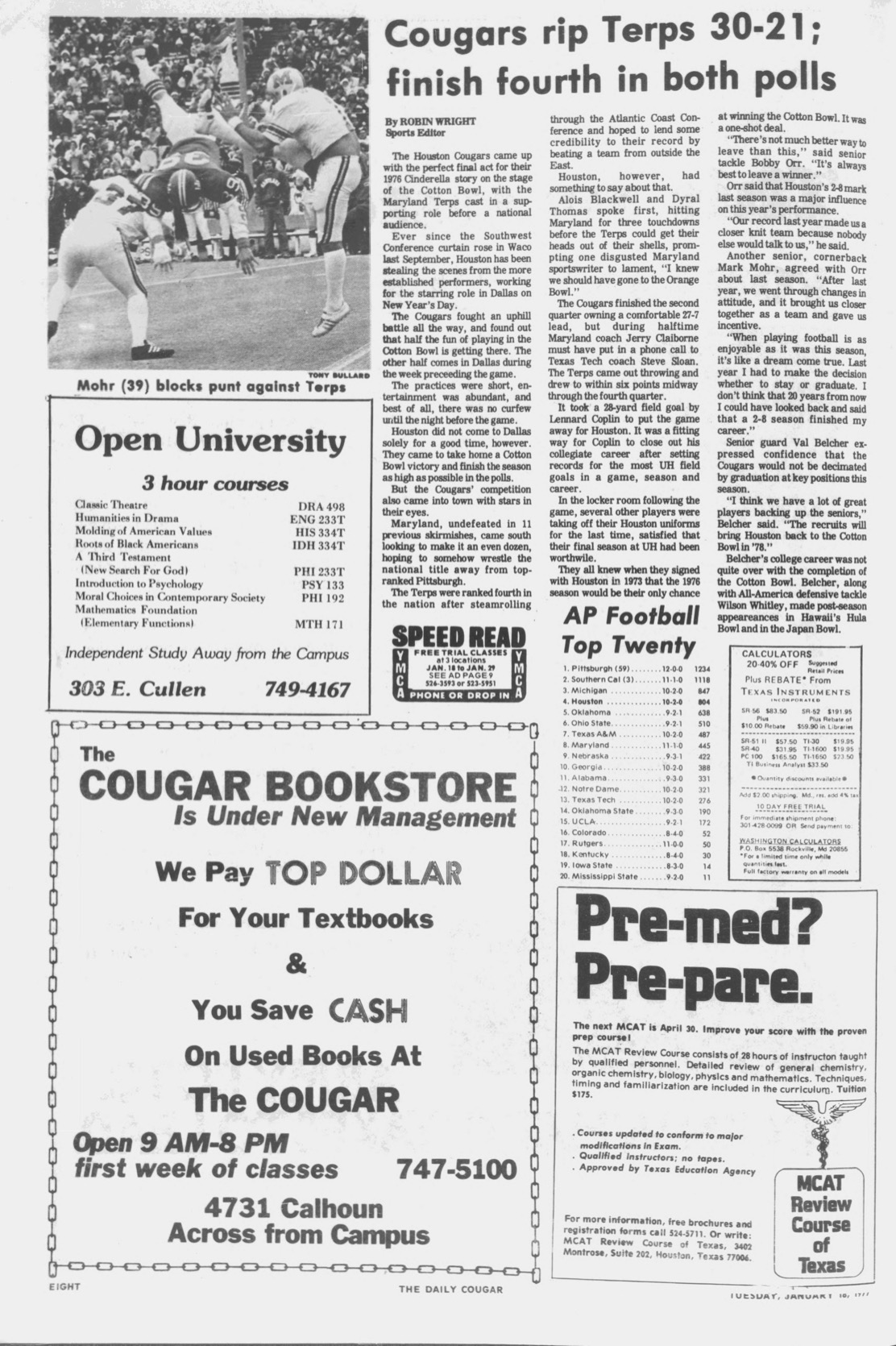 UH Football in the news