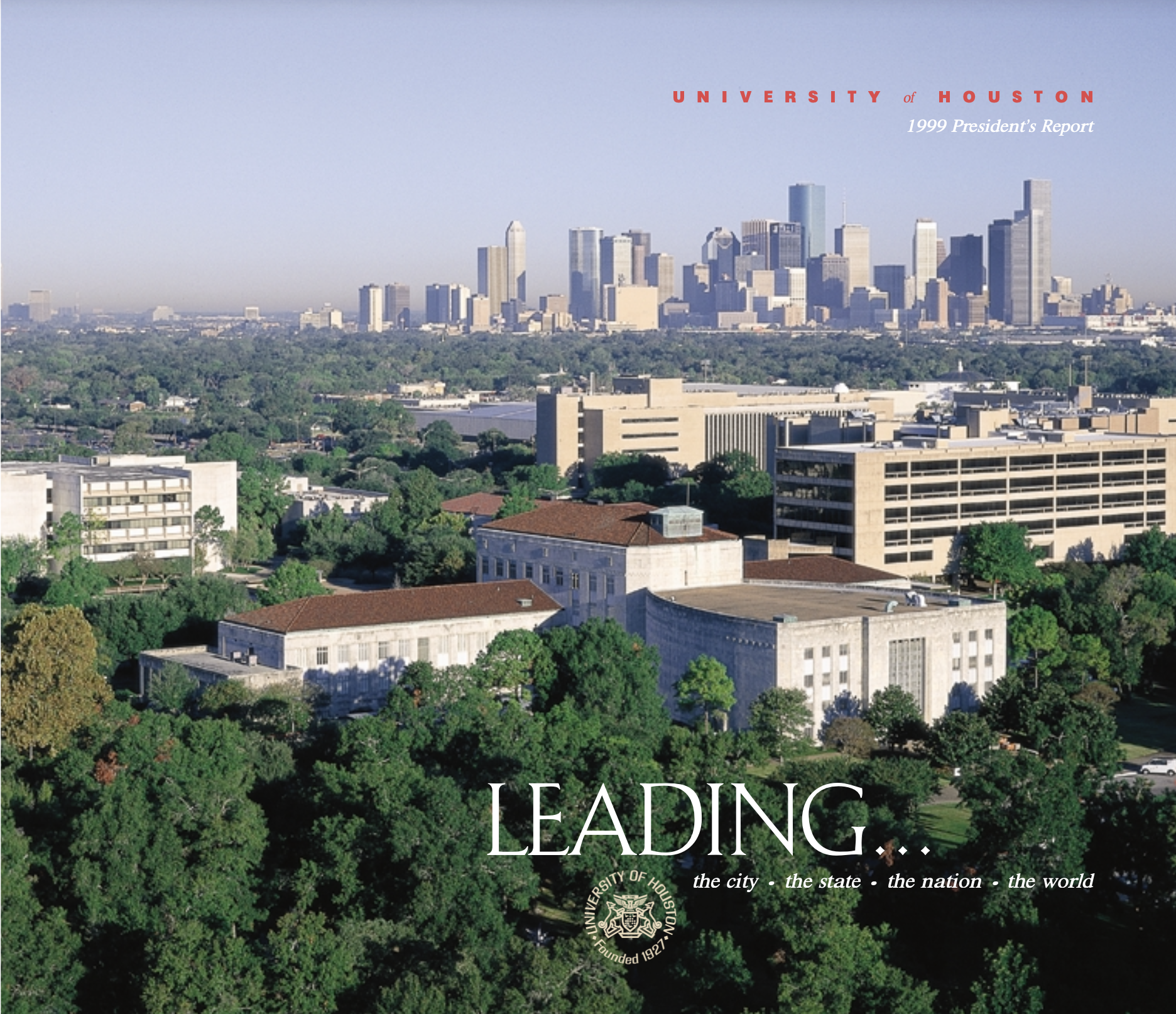 cover page of President's Report 1999