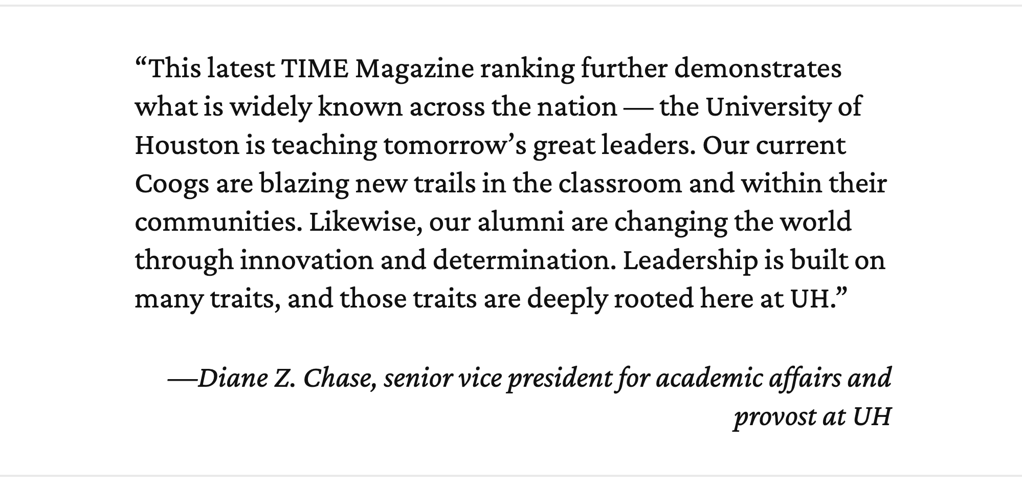 Quote from Provost