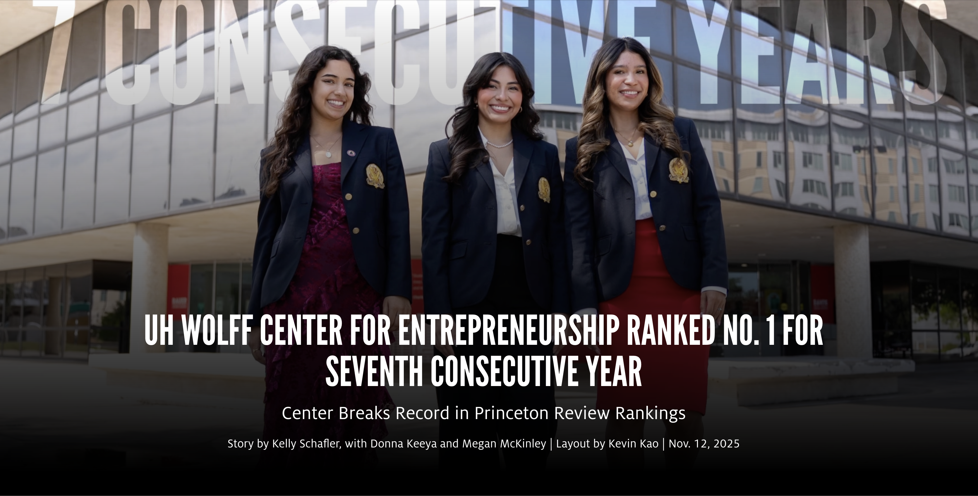 UH Wolff Center for Entrepreneurship is ranked the No. 1