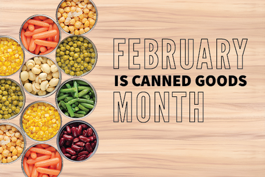 canned goods month