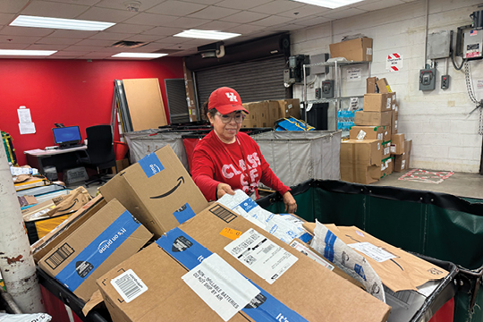 CPD busy with incoming packages