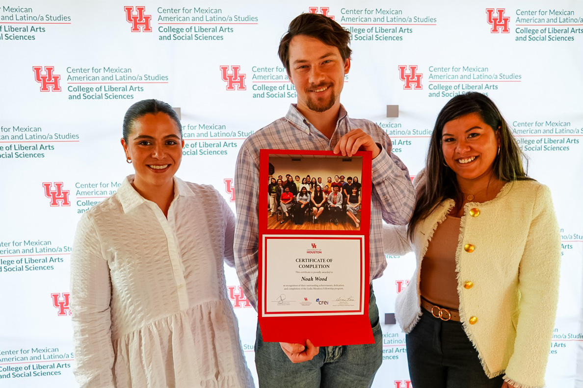 Noah shares a happy moment from the fellow’s luncheon where he got to meet the sponsors of the Lydia Mendoza fellowship. 