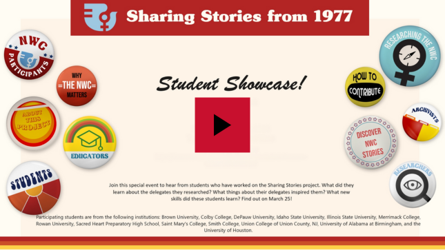 Sharing Stories form 1977 Student Showcase