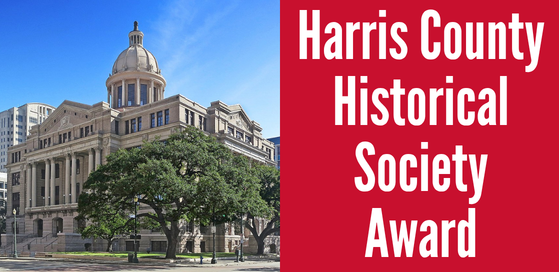 Harris County Historical Society Award