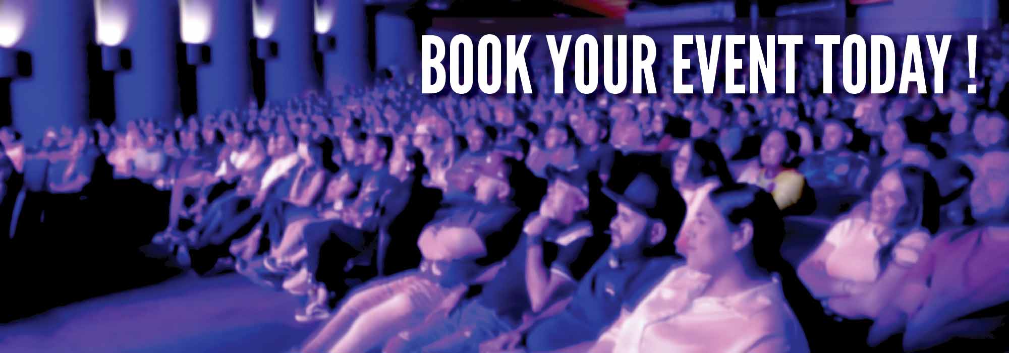 book your event today
