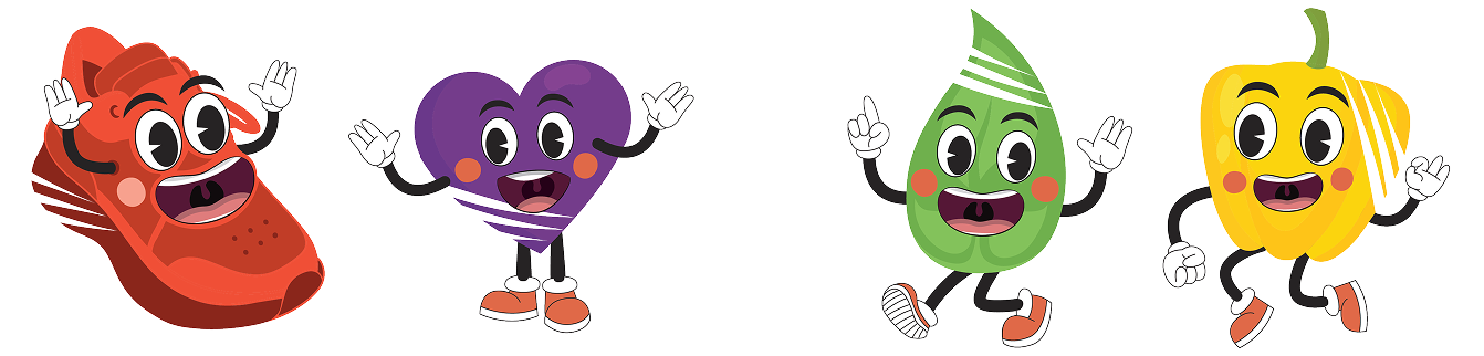 Mascot logo characters