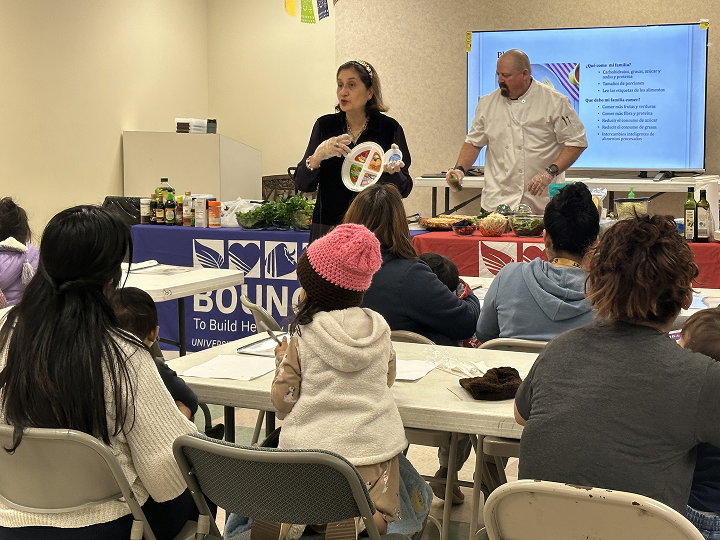 Instructor speaking to an audience