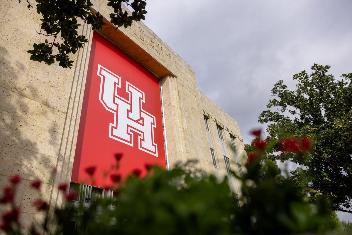 UH administration building framed by trees