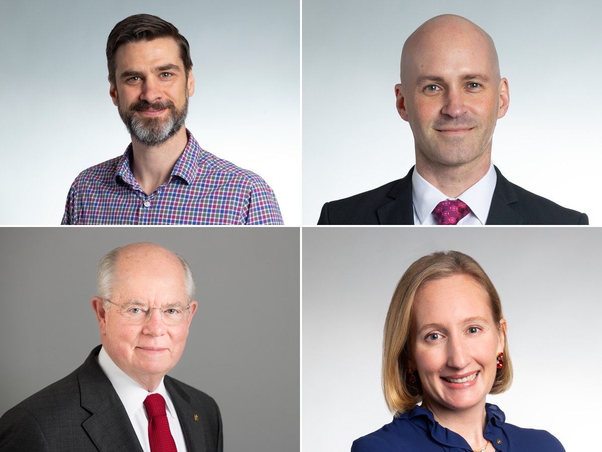 headshots of four winners