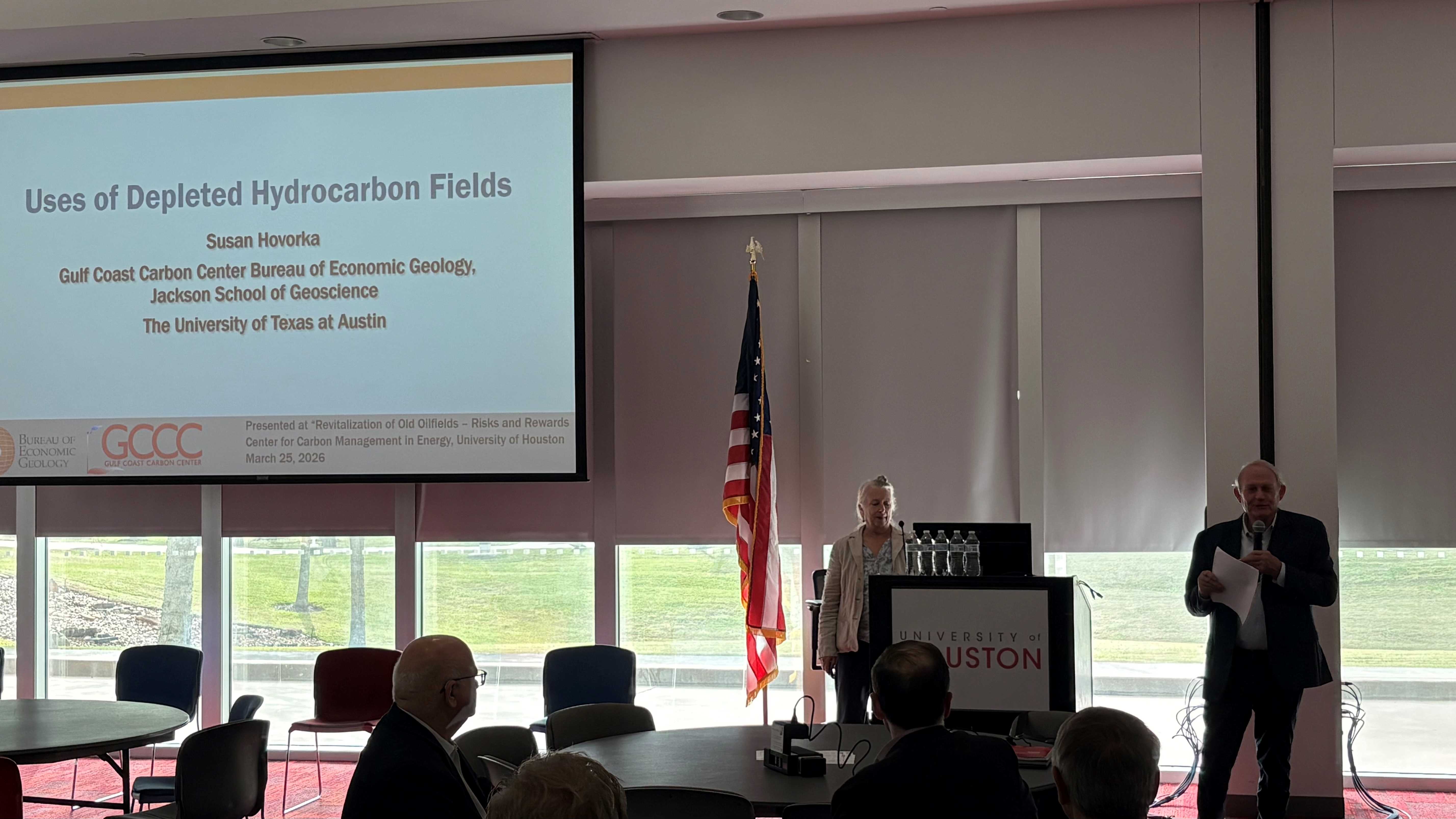 Sue Hovorka and Steve Melzer at the Symposium