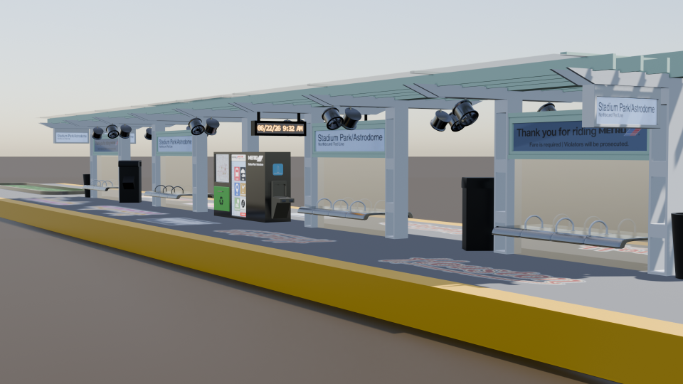 Digital prototype of reimagined stadium station