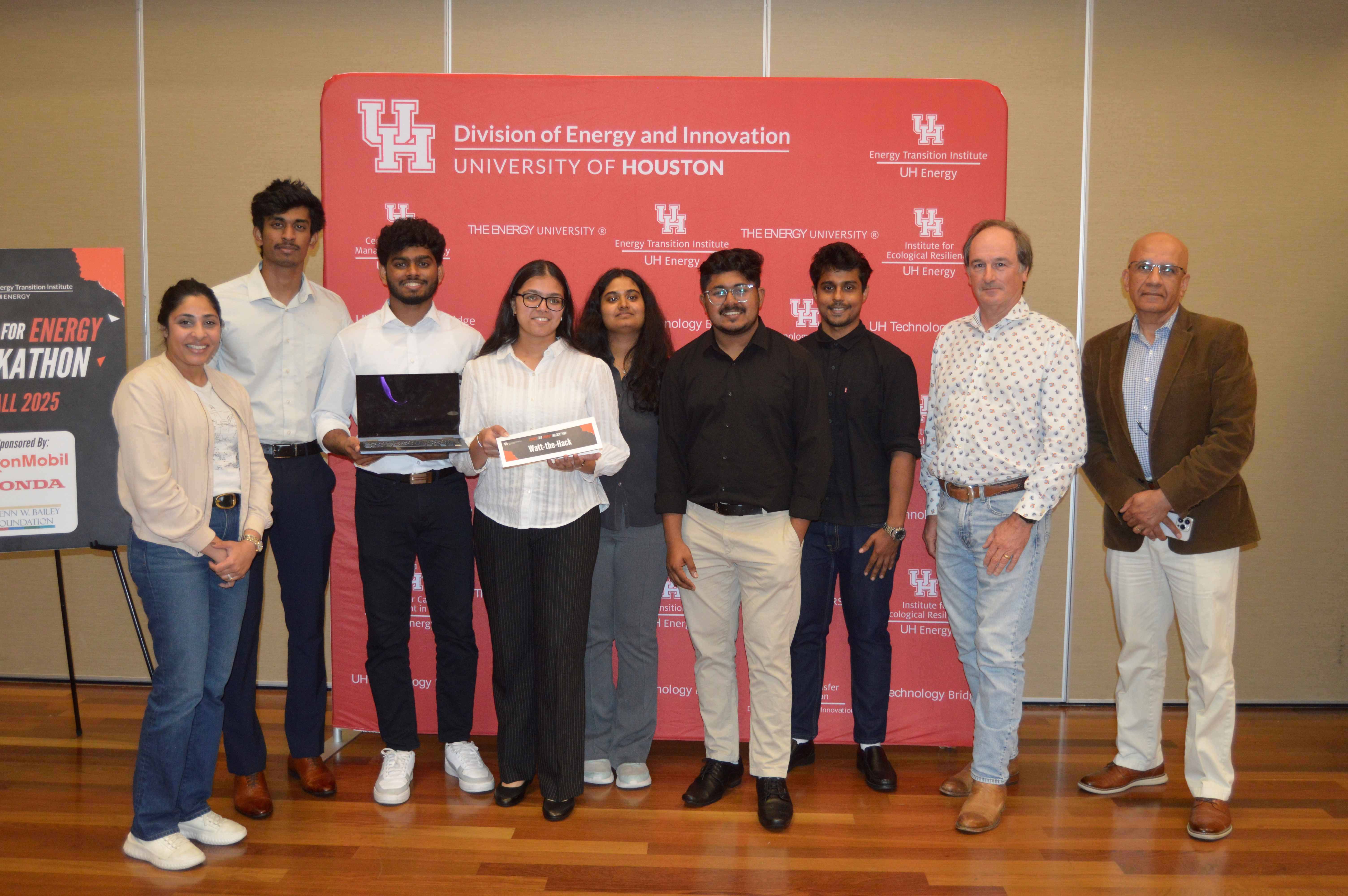 Team Watt the Hack with their Mentors