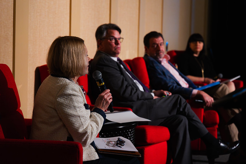 Panelist Susan Floyd discusses domestic policy its influence on the pace and direction of sustainable energy infrastructure