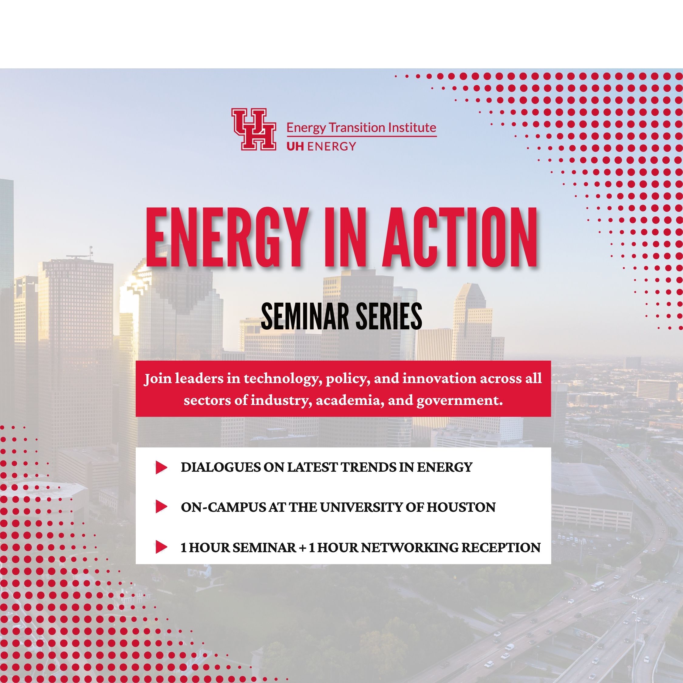Flier for Energy in Action Seminar Series