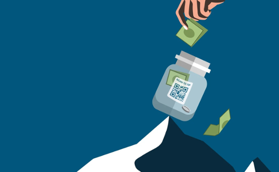 Graphic with Tip Jar