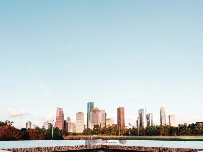 skyline of buildings of Houston Texas