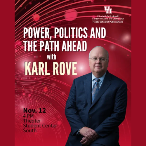 Karl Rove event flyer with details