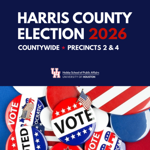 Harris County election 2026 report cover with variety vote buttons