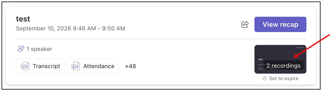 Access Recorded Meetings