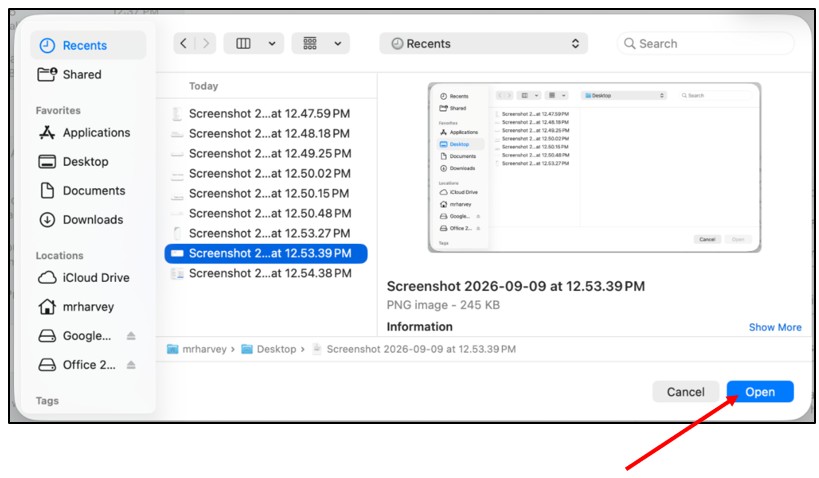 Sharing a File on a Mac 2
