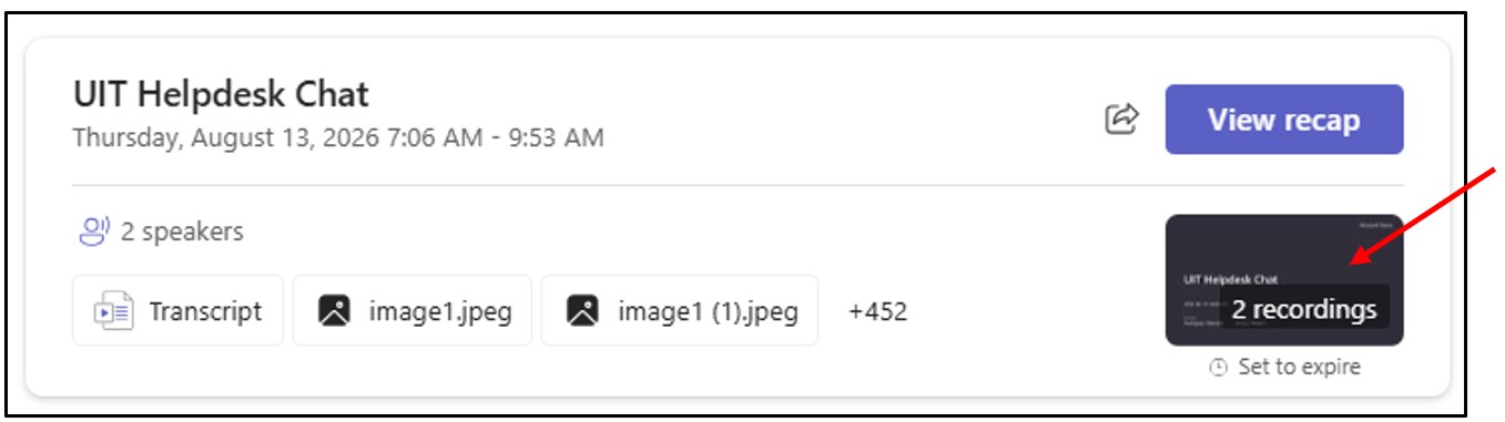 Access Recorded Meetings