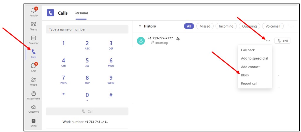 Block a Call on Windows