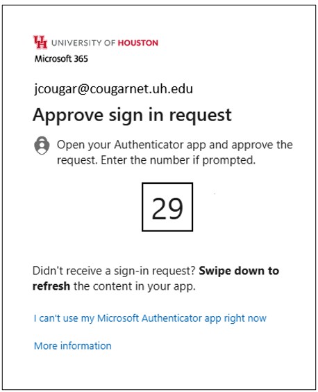 Microsoft Authenticator app