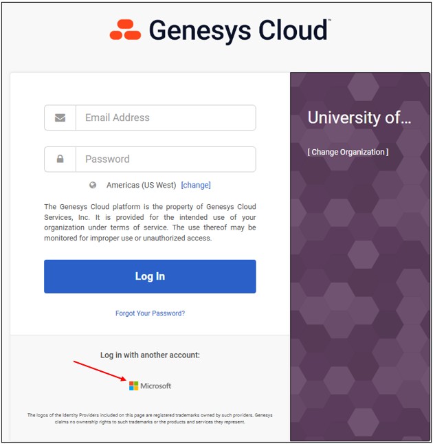 Sign in to Genesys