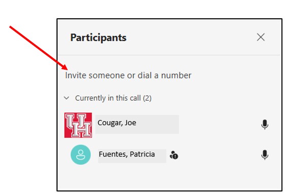Add Participants to a Video Call Step 2 and 3