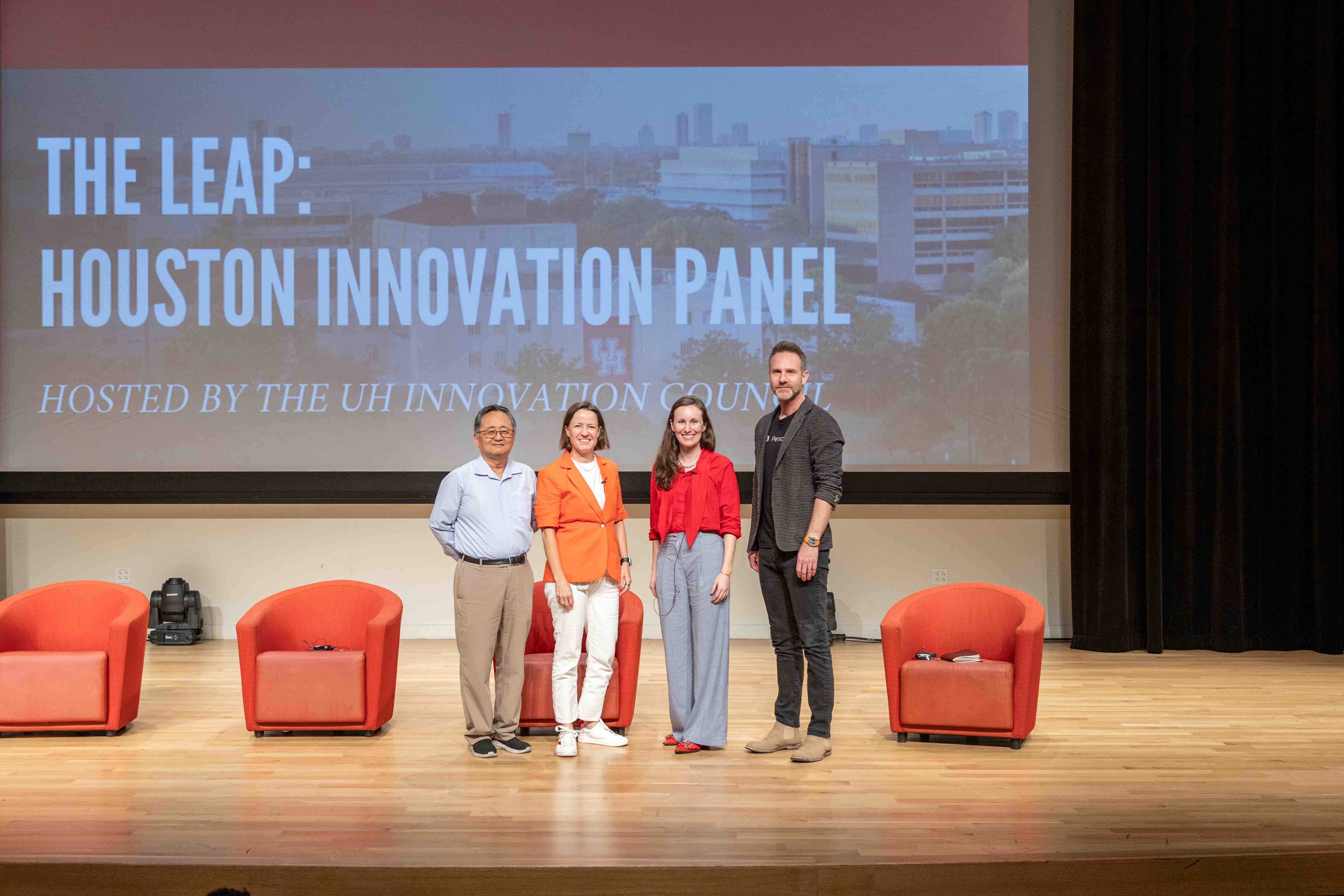 Panelists with Alex Landon at LEAP 2026