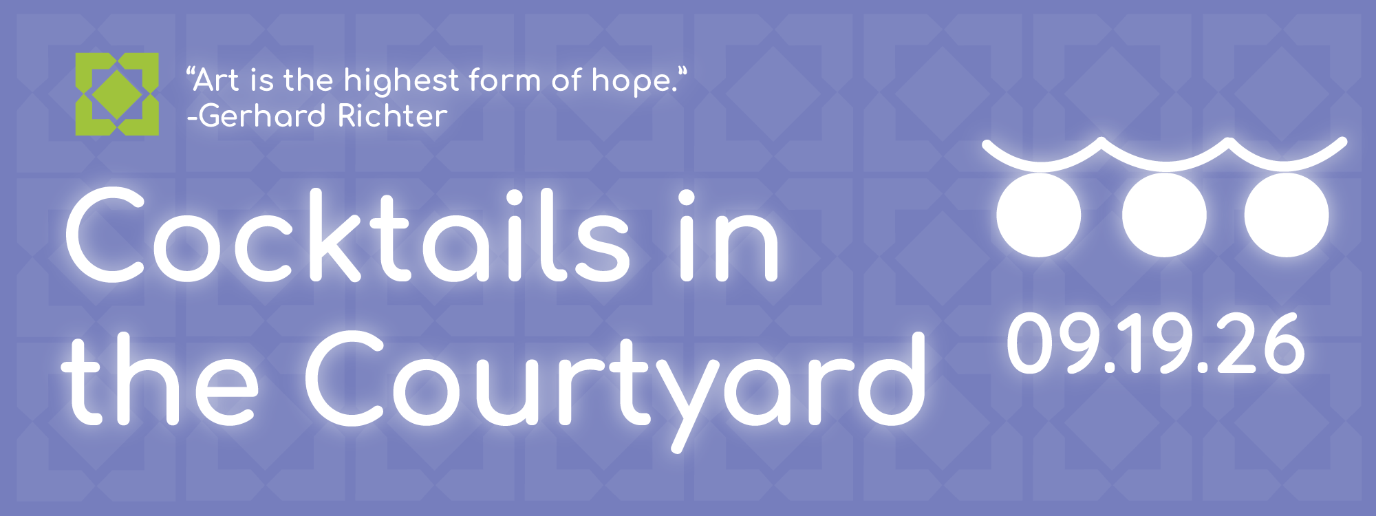Cocktails in the Courtyard image header