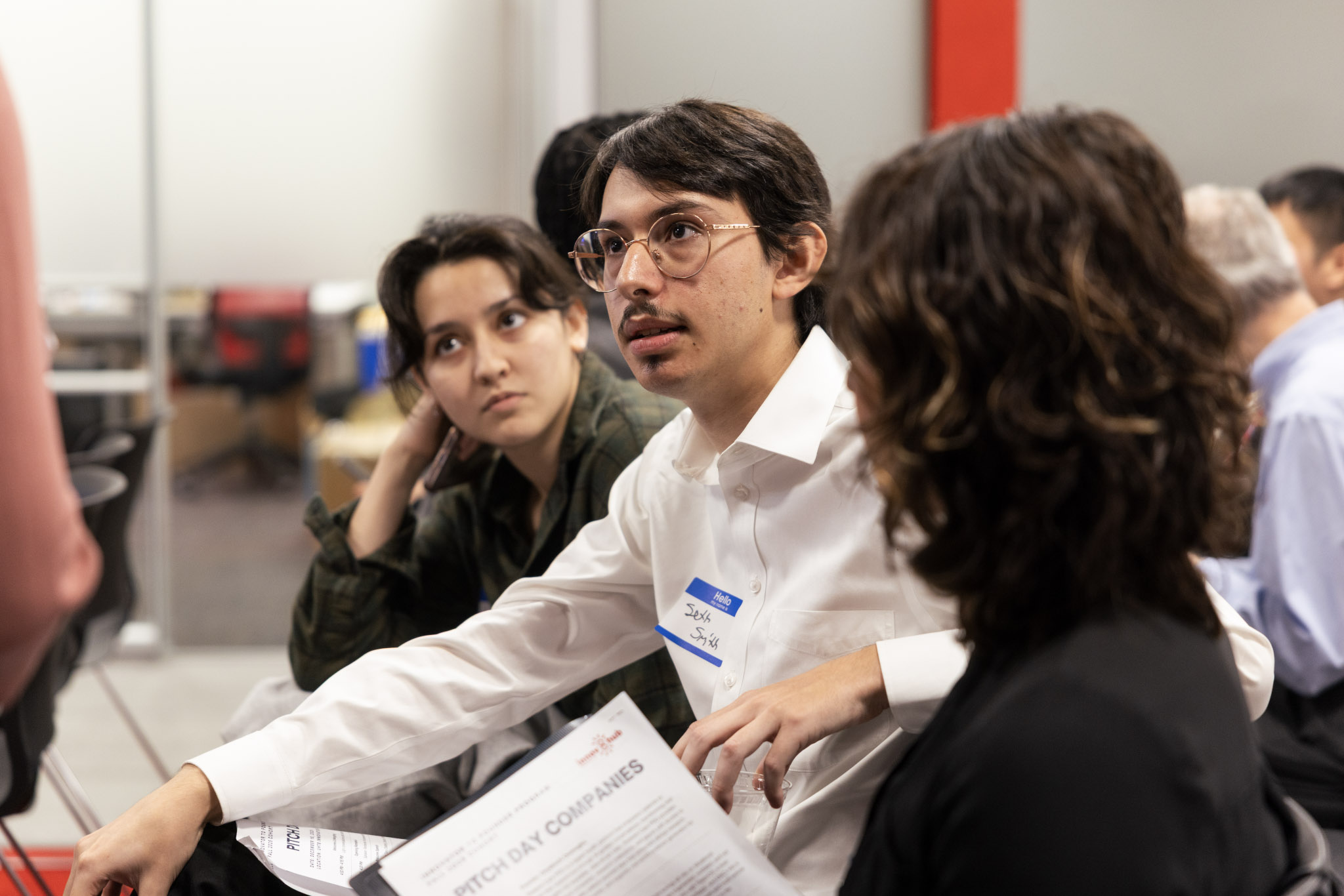 This is a photo of Seth Smith and his peers.