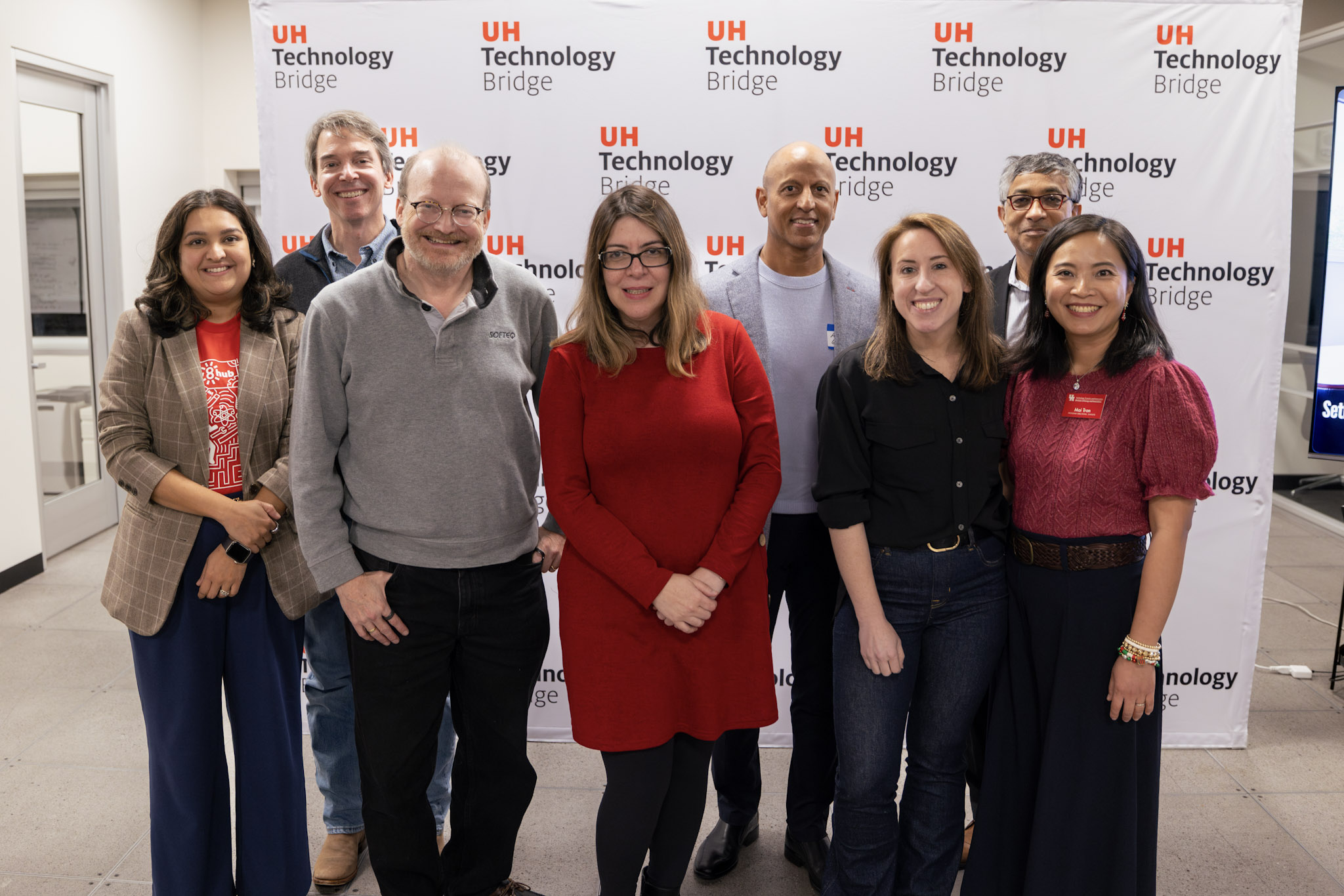 This is an image of the University of Houston Tech Bridge's Innov8 Hub team.