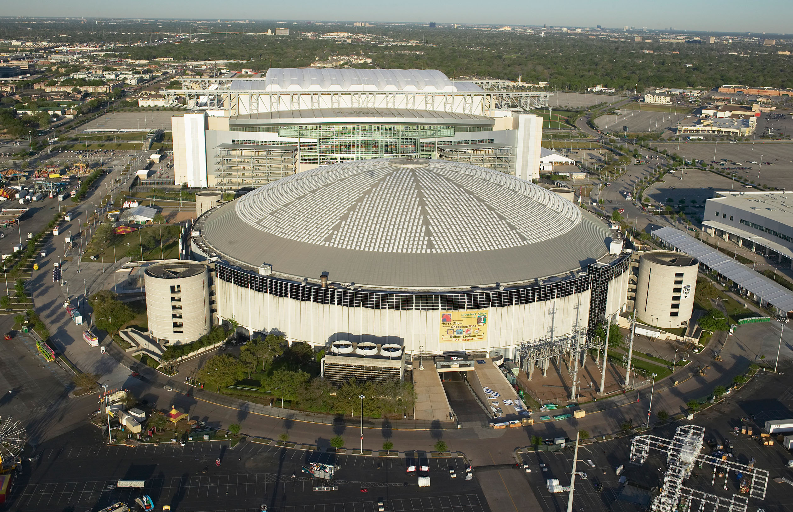 NRG Stadium and the Astrodome