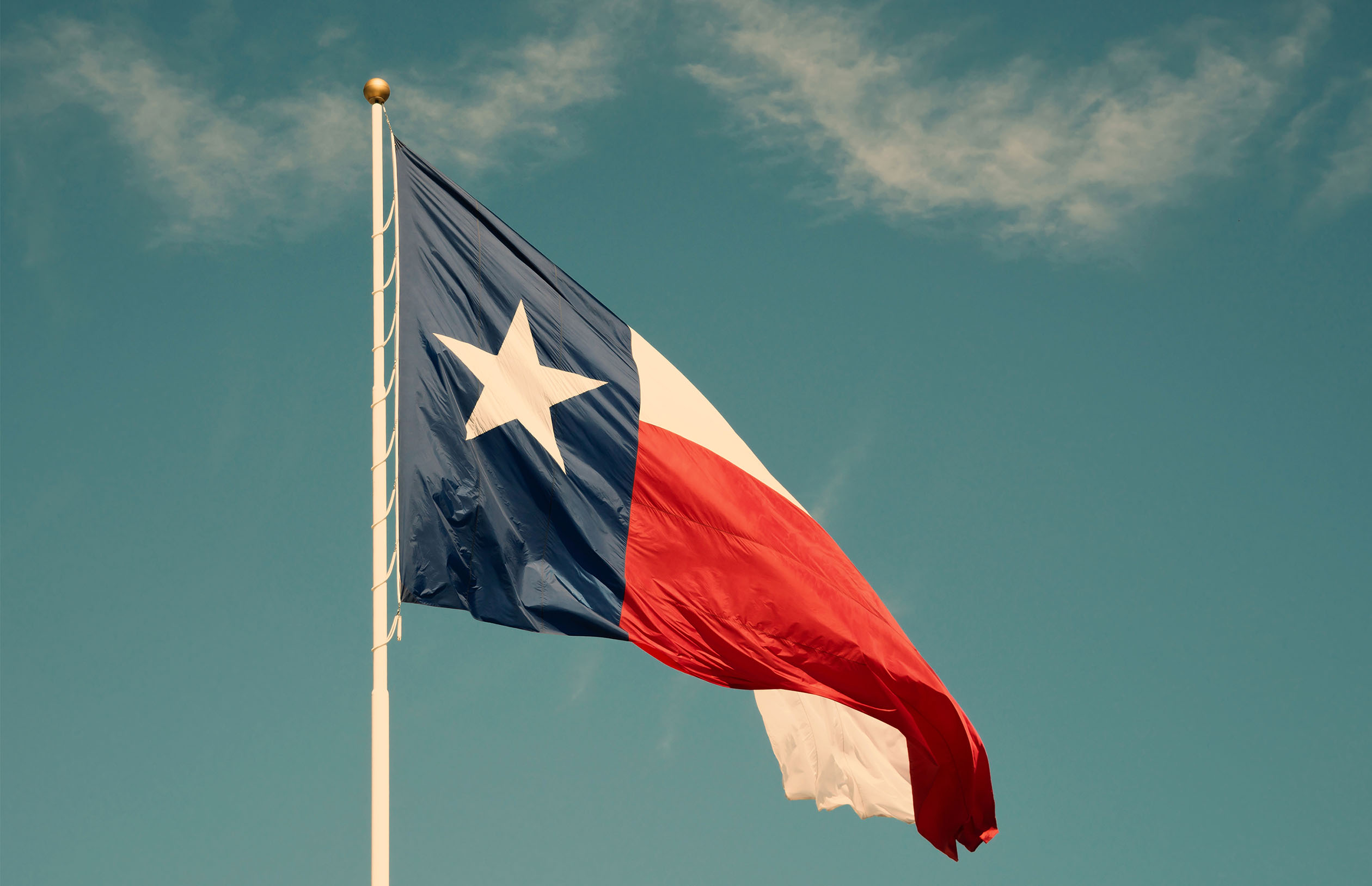 getty image of Texas flag 