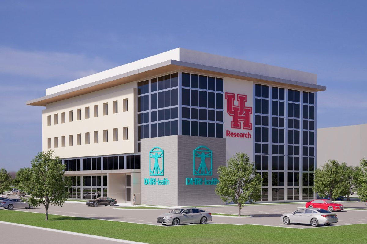 Rendering of the new UH DHR medical research and education center