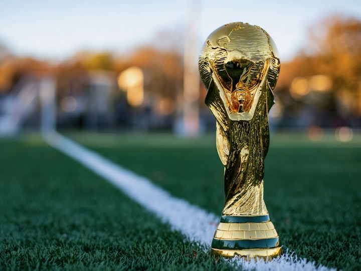 unsplash stock image of world cup trophy