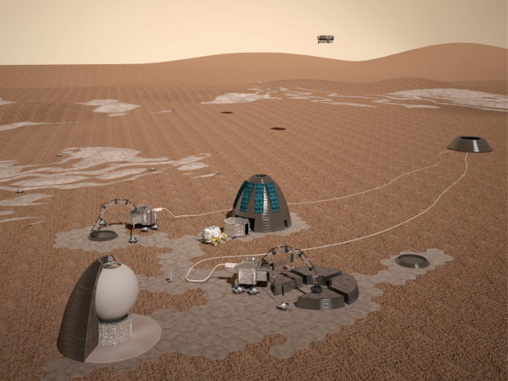 mars habitat animation