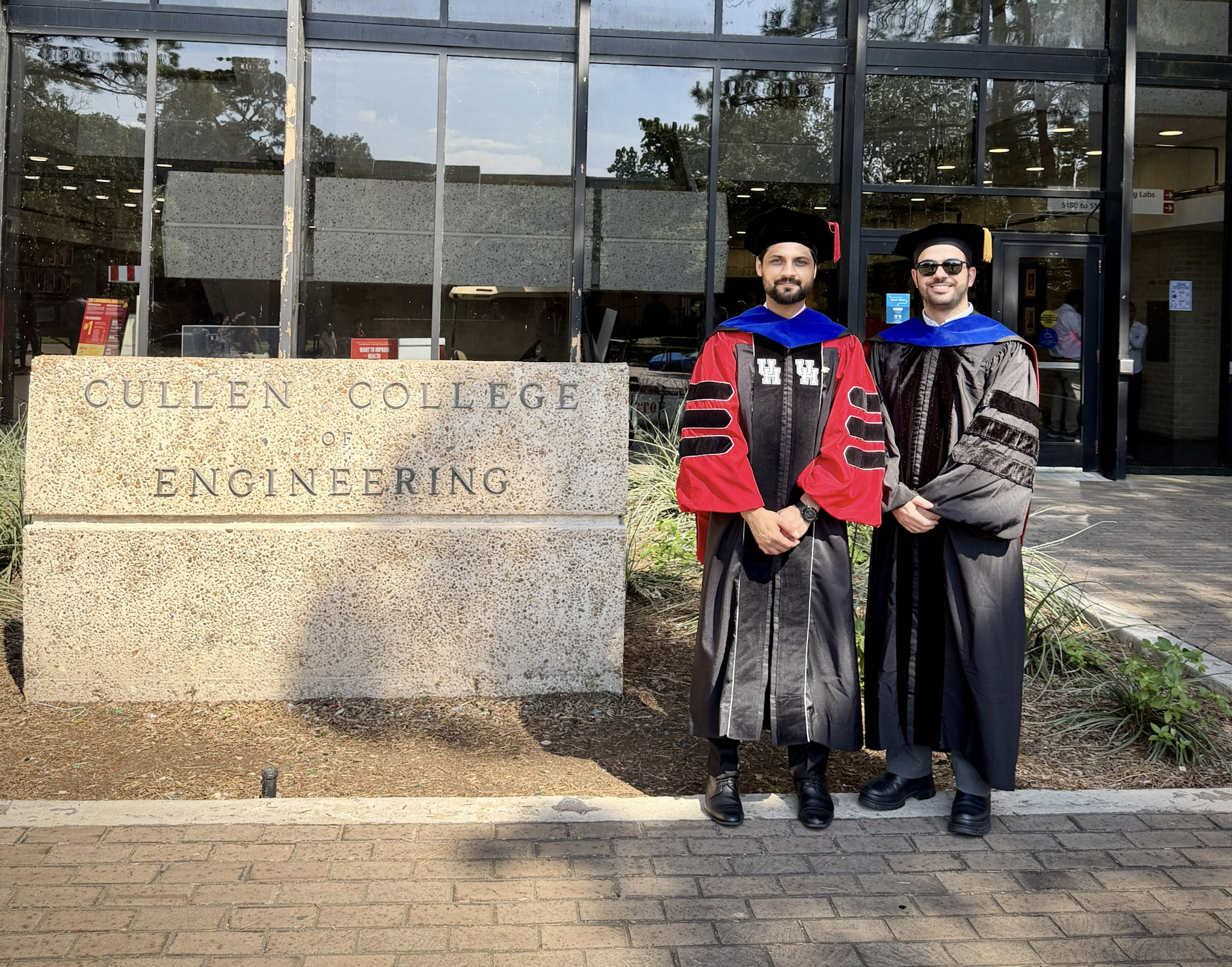 This is an image of Ahmad Hassan and Professor Mim Rahimi.