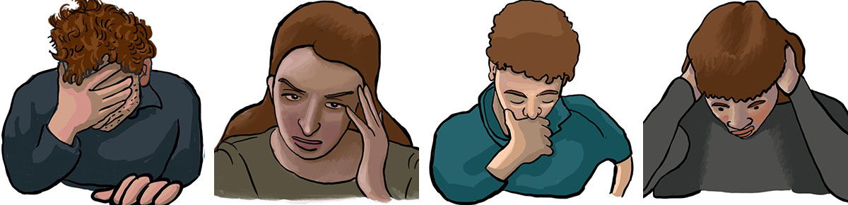 Comic-style animations are derived from the real office recordings. (Illustrations courtesy Ergun Akleman, Texas A&M University)