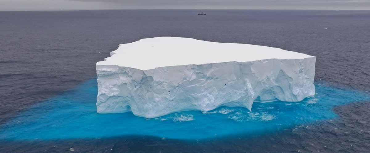 The Amundsen Sea in Antarctica.