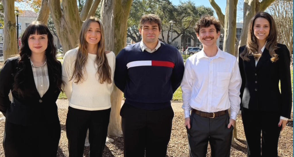 The second-place IBA team from the University of Houston.