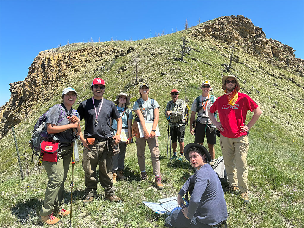 The first group of students who finished the death march! Photo credit: Jack McLaughlin, TA