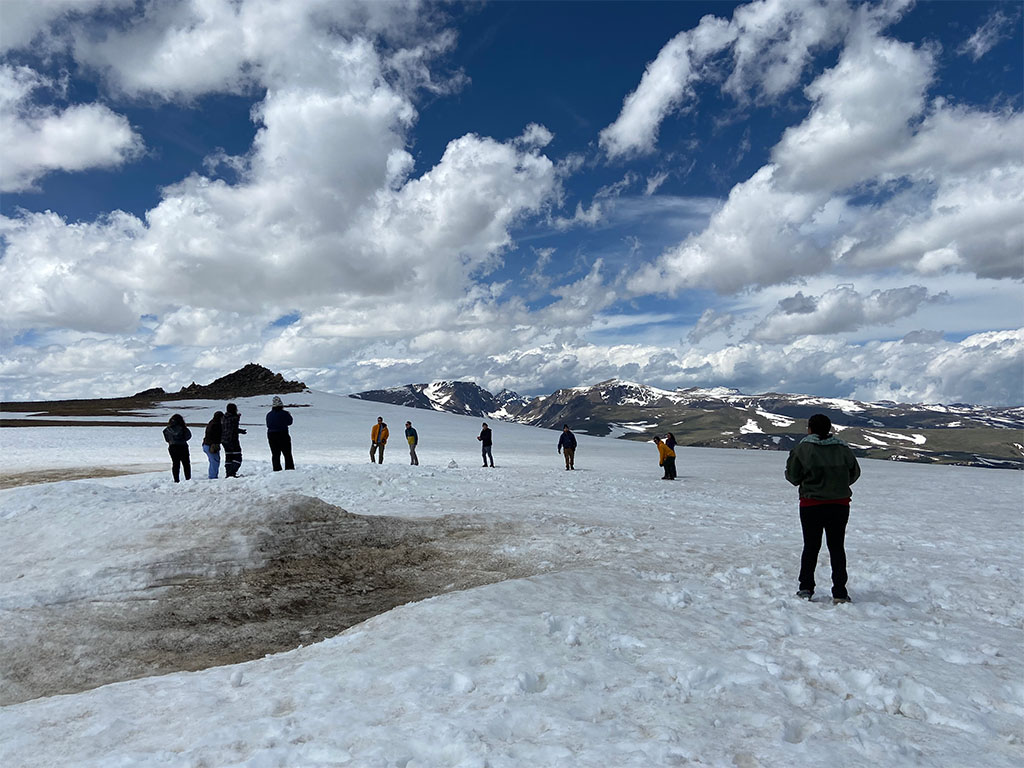 More snowball fight tomfoolery. Photo credit: Jack McLaughlin, TA