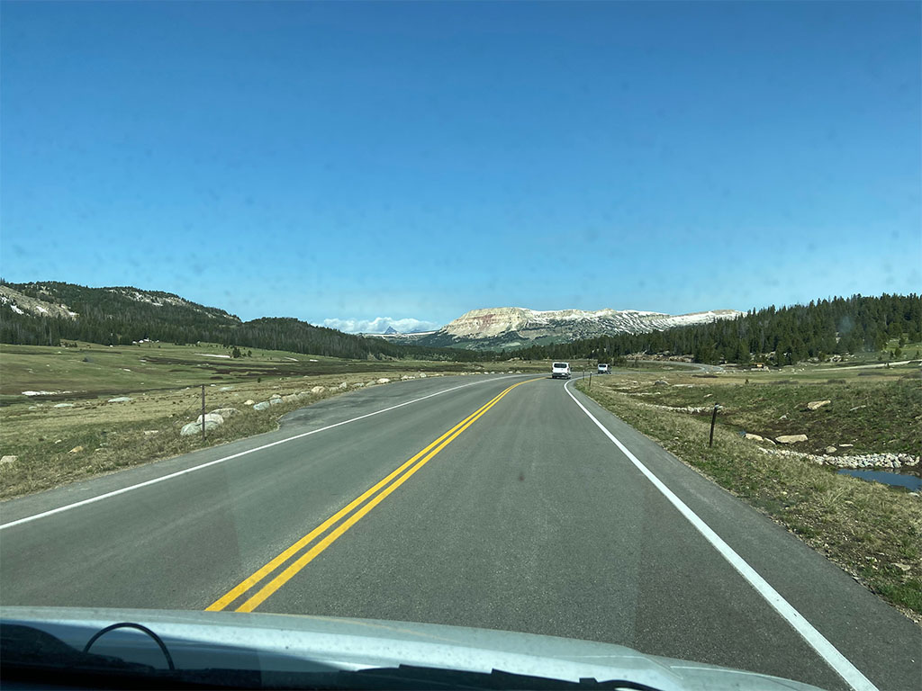 Near the start of our long journey to Dillon. We took the Beartooth Highway one last time. Photo credit: Jack McLaughlin, TA